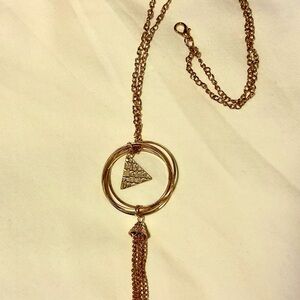 Chic Gold Circle Pendant Necklace